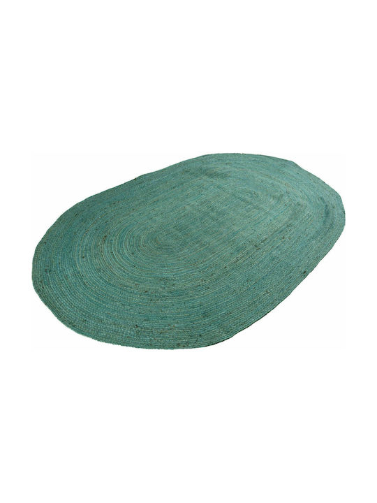 Balsan Oval Jute Χαλί Ορθογώνιο Καλοκαιρινό από Γιούτα Turkuaz x170cm