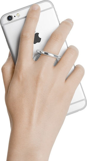 Mercury Ring Stand for Mobile Phone in Silver Colour