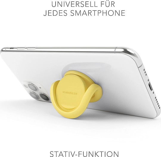 Vonmählen Backflip Ring Holder Κινητού σε Κίτρινο χρώμα