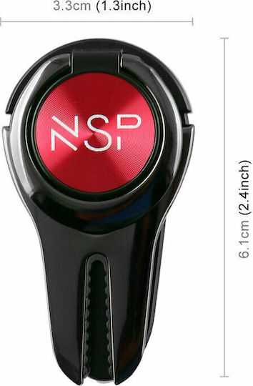 NSP Περιστρεφόμενη Ring Holder Κινητού σε Κόκκινο χρώμα