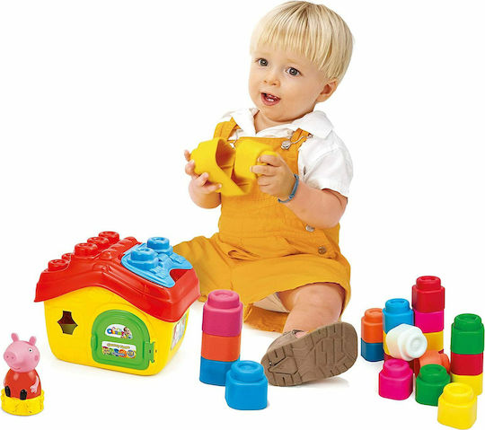 Baby Clementoni Τουβλάκια Το Πρώτο μου Σπιτάκι της Peppa με Μαλακά Τουβλάκια για 2+ Ετών 15τμχ