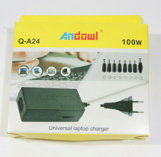 Andowl Universal Laptop-Ladegerät 100W 24V und mit Steckerset