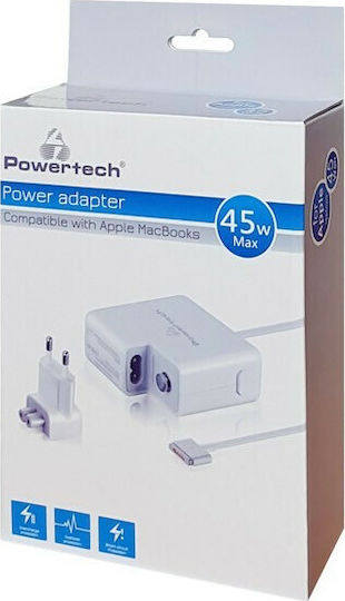 Powertech Laptop Charger 45W 14.85V 3.05A for Apple with Power Cord