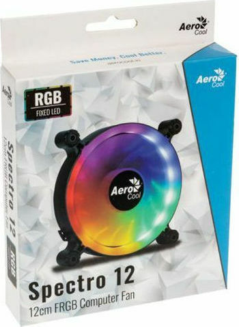 Aerocool Spectro 12 FRGB Gehäuselüfter 120mm (1000rpm / 35.8cfm) mit Verbindung 4-Pin Molex