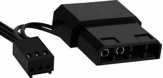 Aerocool Frost 12 FRGB Корпусен вентилатор 120мм с връзка 3-Pin / 4-пинов молекс 1бр Черен
