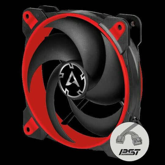 Arctic Bionix P120 Case Fan (2100rpm / 67.56cfm) Without LED Lighting And Connection 4-Pin Molex / 4-Pin PWM Red