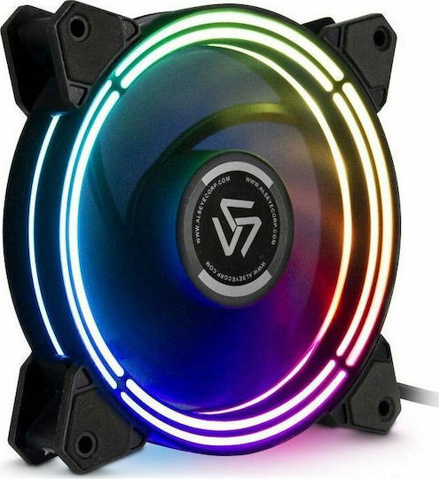 Alseye Halo 3.0 Case Fan 120mm (1500rpm / 53.5cfm) with RGB Lighting and 4-Pin PWM Connection