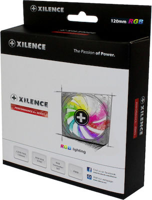 Xilence XF062 Case Fan 120mm (1600rpm / 70cfm) με RGB Φωτισμό και Σύνδεση 4-Pin PWM