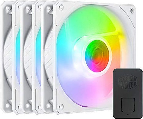 CoolerMaster Sickleflow 120 ARGB 3in1 4-Pin PWM Case Fan White