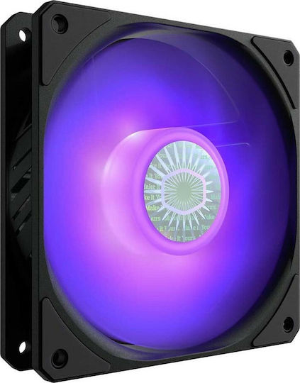 CoolerMaster Sickleflow 120 Gehäuselüfter mit RGB Beleuchtung und Verbindung 4-Pin PWM 1Stück Schwarz
