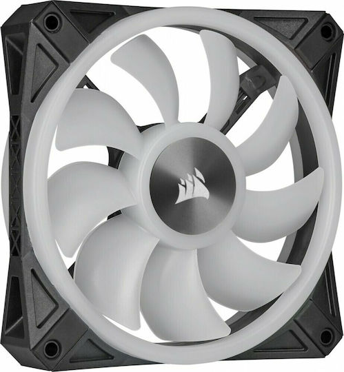 Corsair iCUE QL140 Case Fan (1250rpm / 50.2cfm) με RGB Φωτισμό και Σύνδεση 4-Pin PWM 2τμχ