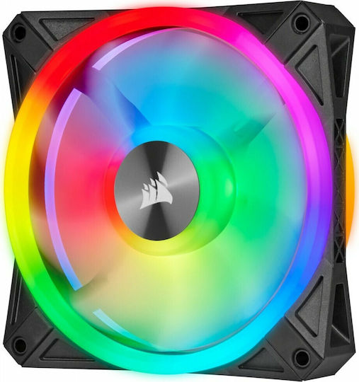 Corsair iCUE QL140 Case Fan (1250rpm / 50.2cfm) με RGB Φωτισμό και Σύνδεση 4-Pin PWM 2τμχ