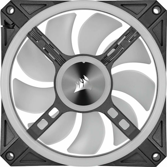Corsair iCUE QL140 Case Fan (1250rpm / 50.2cfm) με RGB Φωτισμό και Σύνδεση 4-Pin PWM 2τμχ