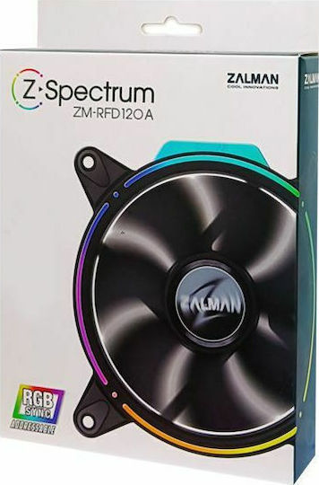 Zalman RFD120A Case Fan (1500rpm / 34.34cfm) με RGB Φωτισμό και Σύνδεση 3-Pin
