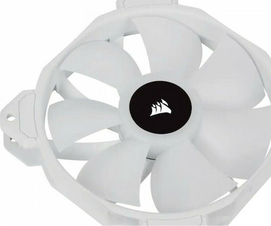 Corsair iCUE SP120 RGB Elite Performance Gehäuselüfter mit Verbindung 4-Pin PWM 1Stück Weiß