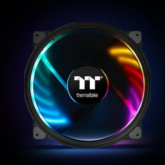 Thermaltake Riing Plus 20 TT Premium Case Fan 200mm Max Fan Speed 1000rpm Max Air Flow 117.96cfm RGB Lighting and Connection 4-Pin PWM