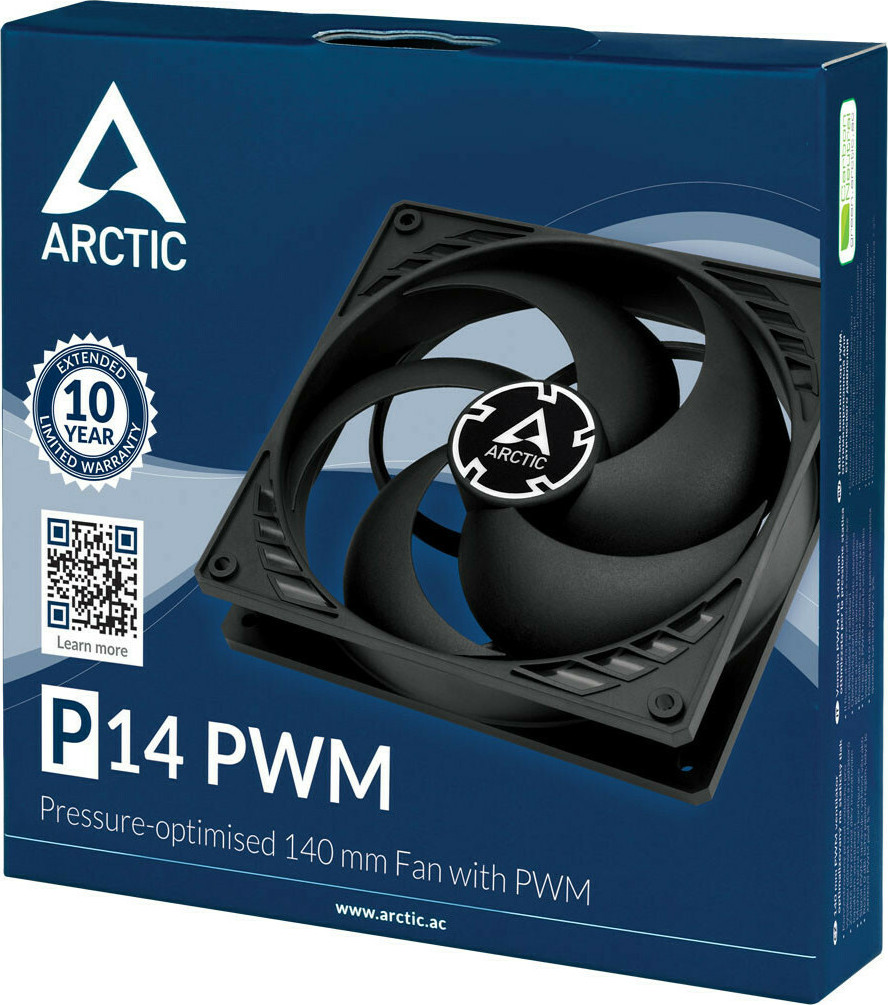 Arctic P14 Pressure Optimised PWM Case Fan 140mm με Σύνδεση 4Pin