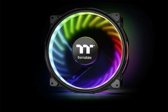 Thermaltake Riing Plus 20 TT Premium Case Fan 200mm Max Fan Speed 1000rpm Max Air Flow 117.96cfm RGB Lighting and Connection 4-Pin PWM