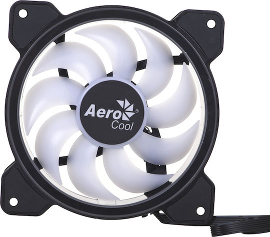 Aerocool Saturn 12F Case Fan 120mm 1000rpm 35.8cfm with ARGB Lighting and 6-Pin Connection