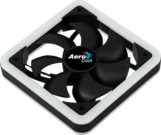 Aerocool Edge 14 Ventilator Pentru Carcasă 140mm (1200rpm / 35.4cfm) cu Iluminare ARGB și Conexiune 6 Pini