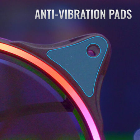 Aerocool Eclipse 12 Ventilator Pentru Carcasă 120mm (1200rpm / 32.1cfm) cu Iluminare ARGB și Conexiune 6 Pini