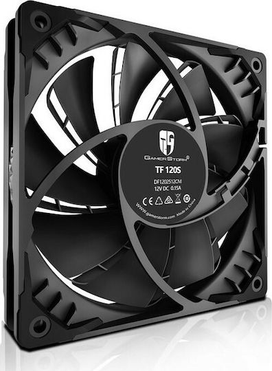 Deepcool TF120 S Case Fan (1800rpm / 37.1cfm) Χωρίς Led Φωτισμό και Σύνδεση 4-Pin PWM