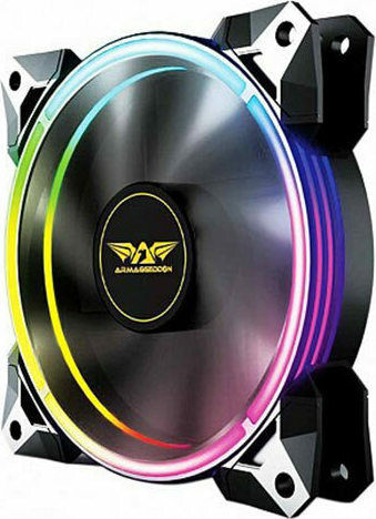 Armaggeddon Neuron IV Case Fan 120mm (1500rpm / 38cfm) με RGB Φωτισμό και Σύνδεση 4-Pin PWM Γκρι