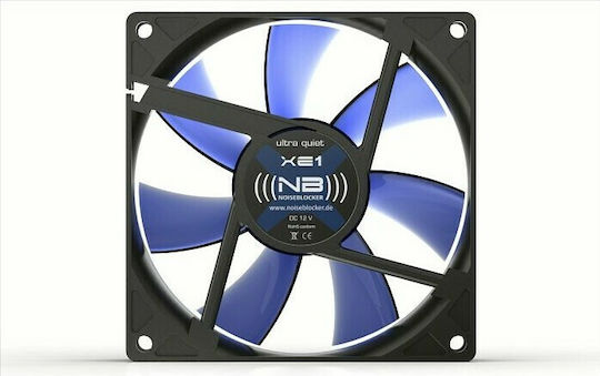 Noiseblocker BlackSilent XE2 Case Fan 92mm (1800rpm / 38.3cfm) Without LED Lighting and 3-Pin Connection