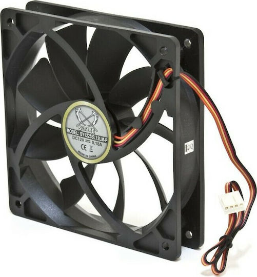 Scythe Slip Stream Вентилатор за Кутия 120мм (1300rpm / 74.25cfm) Без Светодиодно Осветление и Свързване 4-пинов Молекс / 4-изводна ШИМ