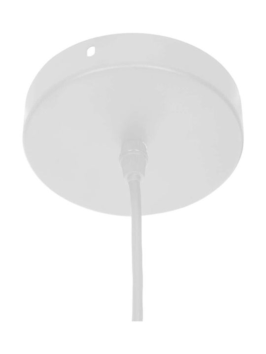 Atmosphera S7910106 White Bell Pendant Ceiling Light with E14 Socket 19x19cm