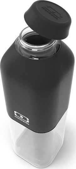 Monbento Positive M Μπουκάλι Νερού Πλαστικό με Βιδωτό Καπάκι Black 500ml