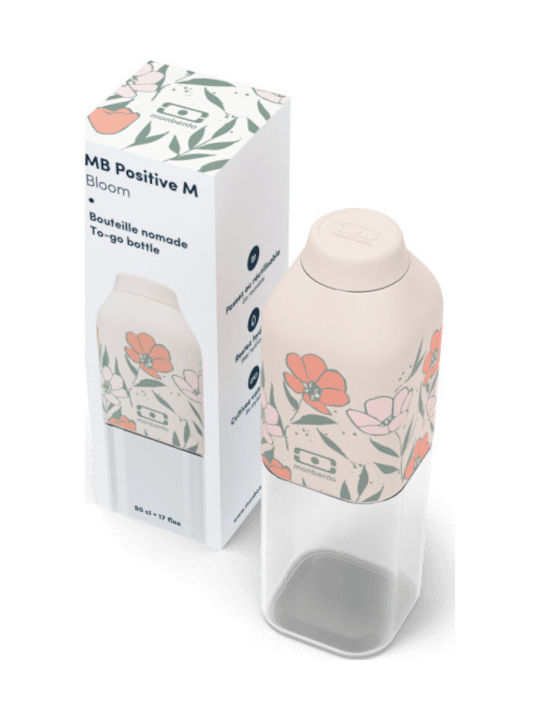 Monbento Positive M Bottiglia Grătare comerciale Plastic con tappo a vite Pink 500ml