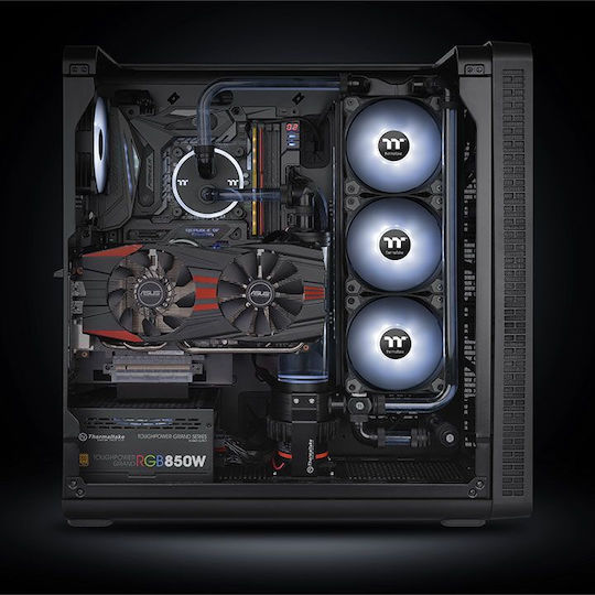 Pure A12 Radiator Gehäuselüfter 120mm (1500rpm / 56,45cfm) mit Weißem Beleuchtung und Verbindung 4-Pin PWM Weiß