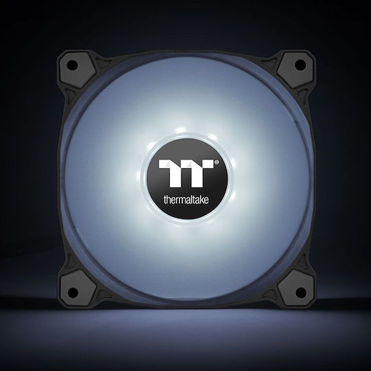 Pure A12 Radiator Gehäuselüfter 120mm (1500rpm / 56,45cfm) mit Weißem Beleuchtung und Verbindung 4-Pin PWM Weiß