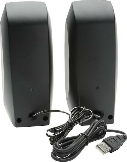 Logitech S120 Difuzoare de Calculator 2.0 cu Putere 2.3W în Negru Culoare