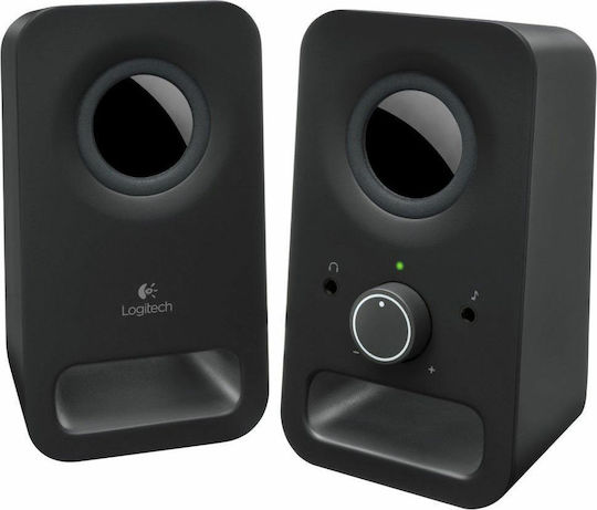 Logitech Z150 Компютърни тонколони 2.0 с мощност 3W в Черен цвят