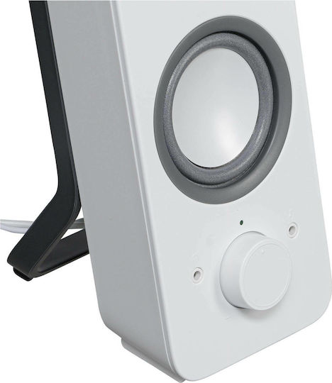 Logitech Z200 Ηχεία Υπολογιστή 2.0 με Ισχύ 5W σε Λευκό Χρώμα