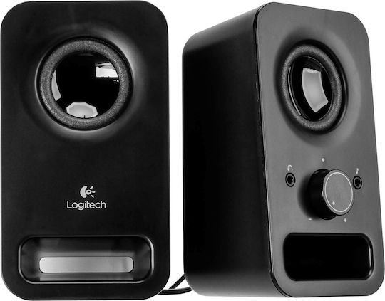 Logitech Z150 Компютърни тонколони 2.0 с мощност 3W в Черен цвят