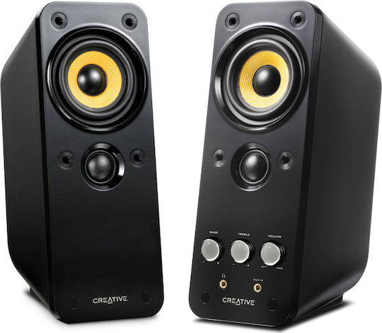 Creative GigaWorks T20 Series II Computerlautsprecher 2.0 mit Leistung 14W in Schwarz Farbe