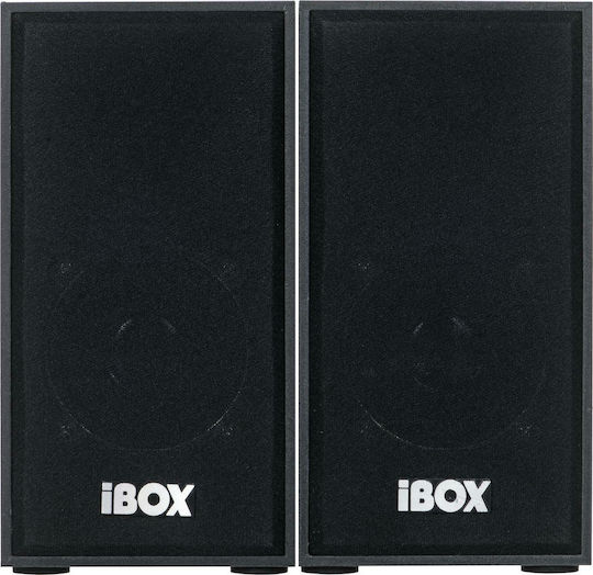 iBox IGLSP1 Ηχεία Υπολογιστή 2.0 με Ισχύ 10W σε Καφέ Χρώμα