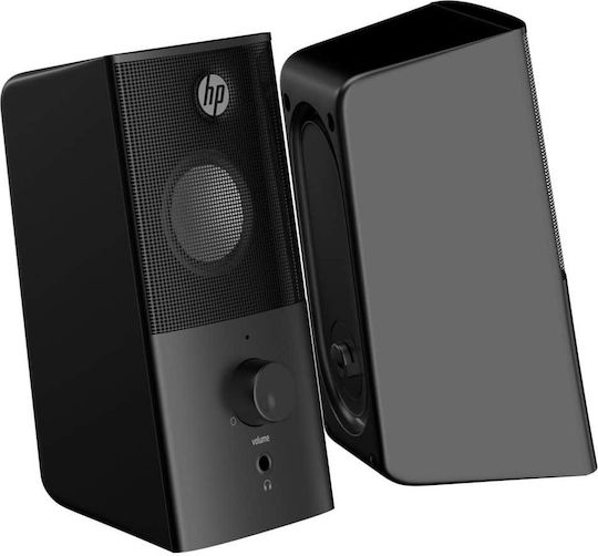 HP DHS-2101 Ηχεία Υπολογιστή 2.0 με Ισχύ 12W σε Μαύρο Χρώμα