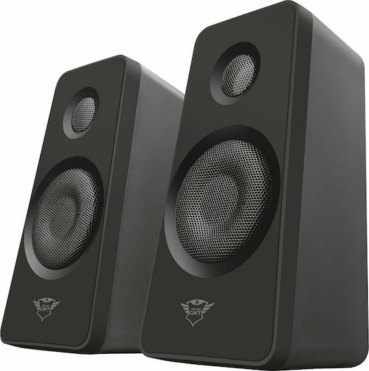 Trust GXT 628 2.1 Illuminated Computerlautsprecher 2.1 mit Leistung 60W in Schwarz Farbe