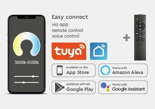 Home Lighting Amaya Smart Πλαφονιέρα 80εκ. LED με Τηλεχειριστήριο Home Lighting Amaya Smart Πλαφονιέρα 80εκ. LED με Τηλεχειριστήριο