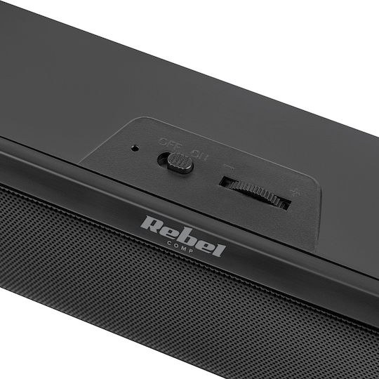 Rebel Comp Soundbar 2.0 Speakers 6W Black