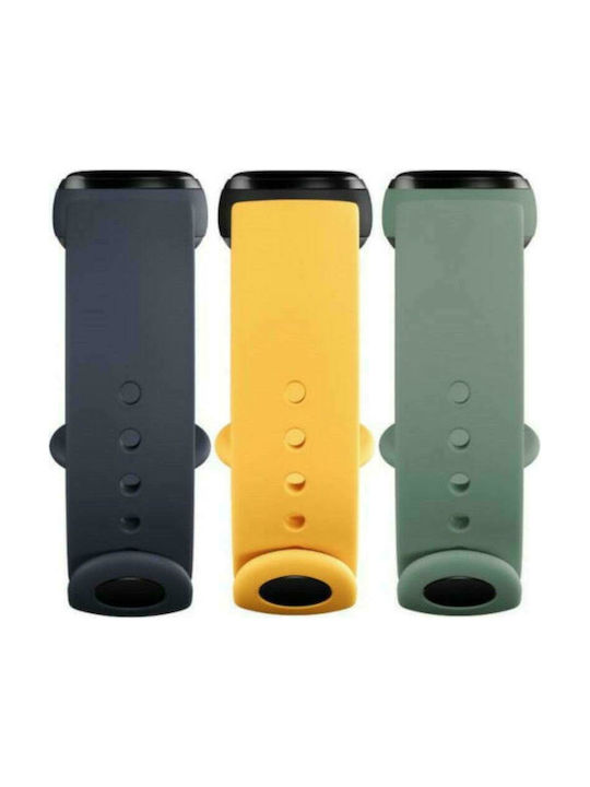Xiaomi Strap Silicone with Pin Blue / Yellow / Mint Green (Mi Smart Band 5/Mi Smart Band 6)