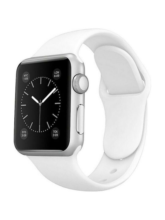 Tech-Protect Icon Strap Silicone with Pin White (Apple Watch 42/44/45mm)