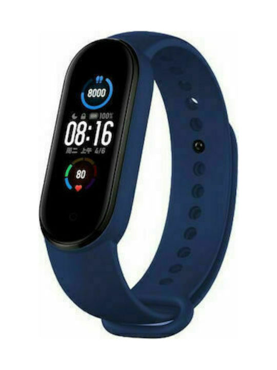 Tech-Protect Iconband Λουράκι Σιλικόνης Navy Μπλε (Mi Smart Band 5/Mi Smart Band 6)