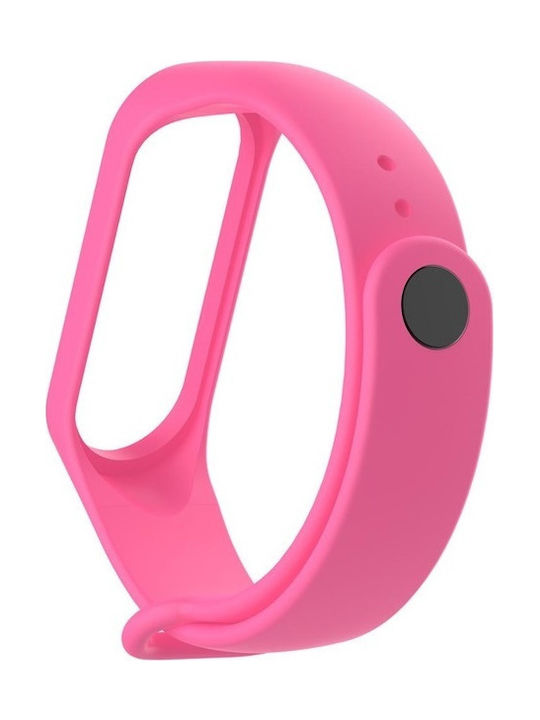 Λουράκι Σιλικόνης με Pin Ροζ (Mi Smart Band 5/Mi Smart Band 6)
