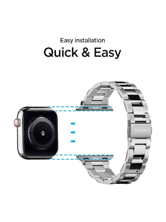 Spigen Modern Fit Strap Stainless Steel Silver (Apple Watch 38/40/41/42mm)