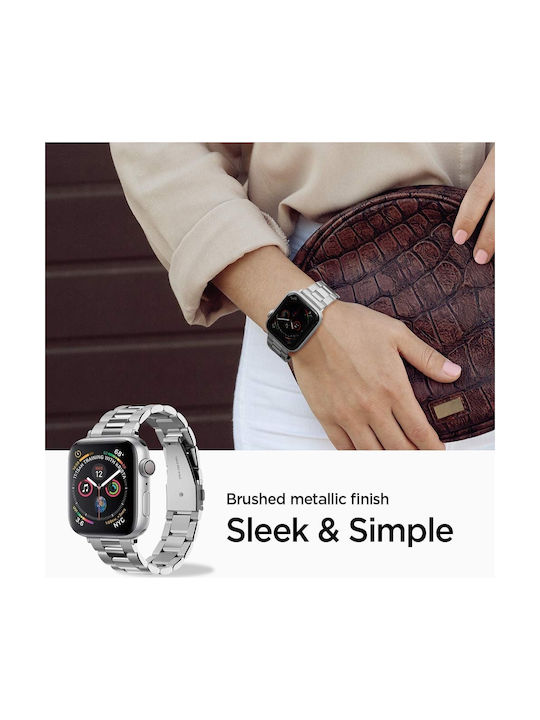 Spigen Modern Fit Strap Stainless Steel Silver (Apple Watch 38/40/41/42mm)